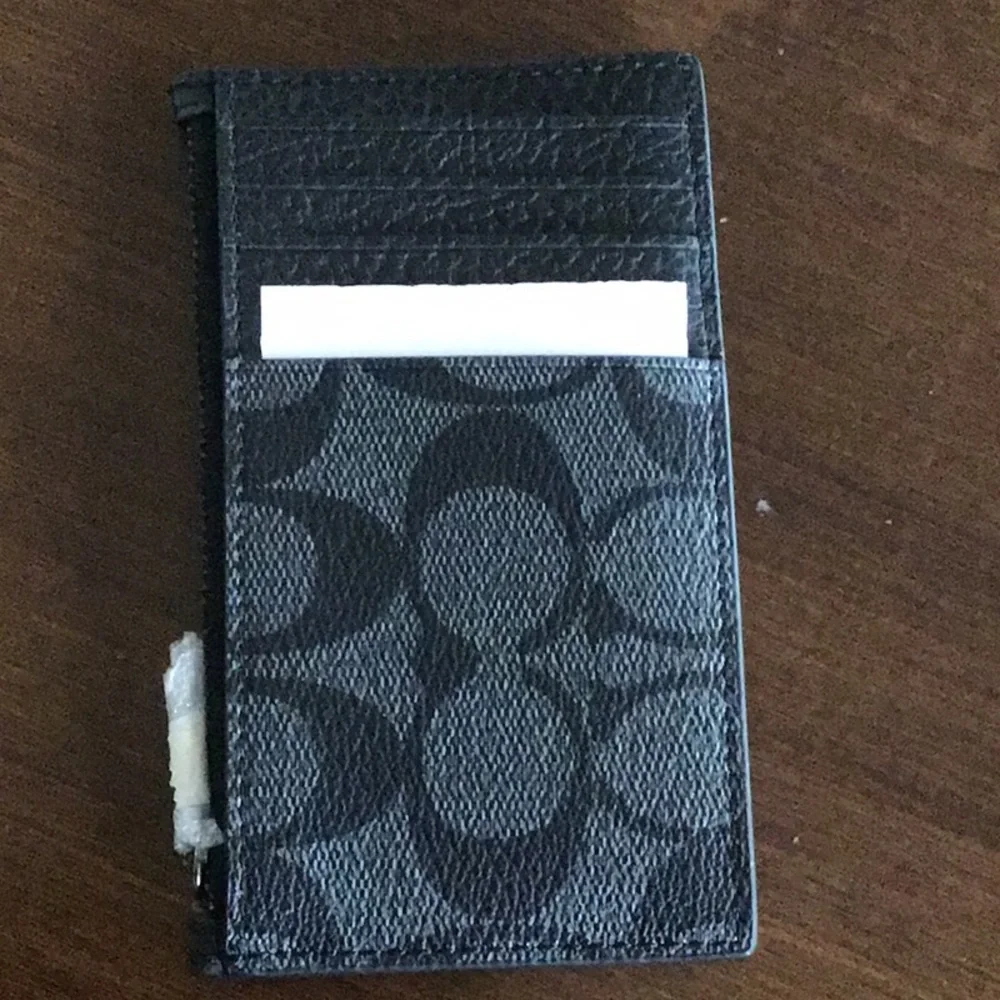 Coach Marvel Zip Card Case Black Panther